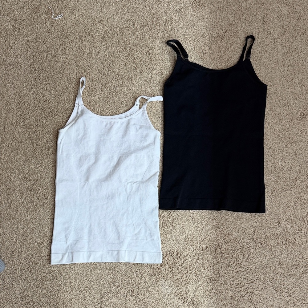 Shapermint Essentials Double Tank Set - White & Black